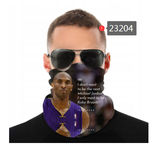 NBA 2021 Los Angeles Lakers #24 kobe bryant 23204 Dust mask with filter